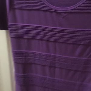 Lularoe Classic M orchid solid w/strp pattern